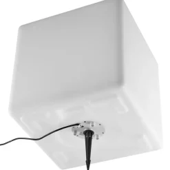 Staande Lampen-tectake Lichtkubus Luminous Cube, LED, met afstandsbediening, Wit