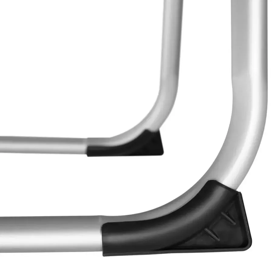 Ligbedden-tectake Ligbed Aurelie van aluminium, 6 niveaus, Grijs