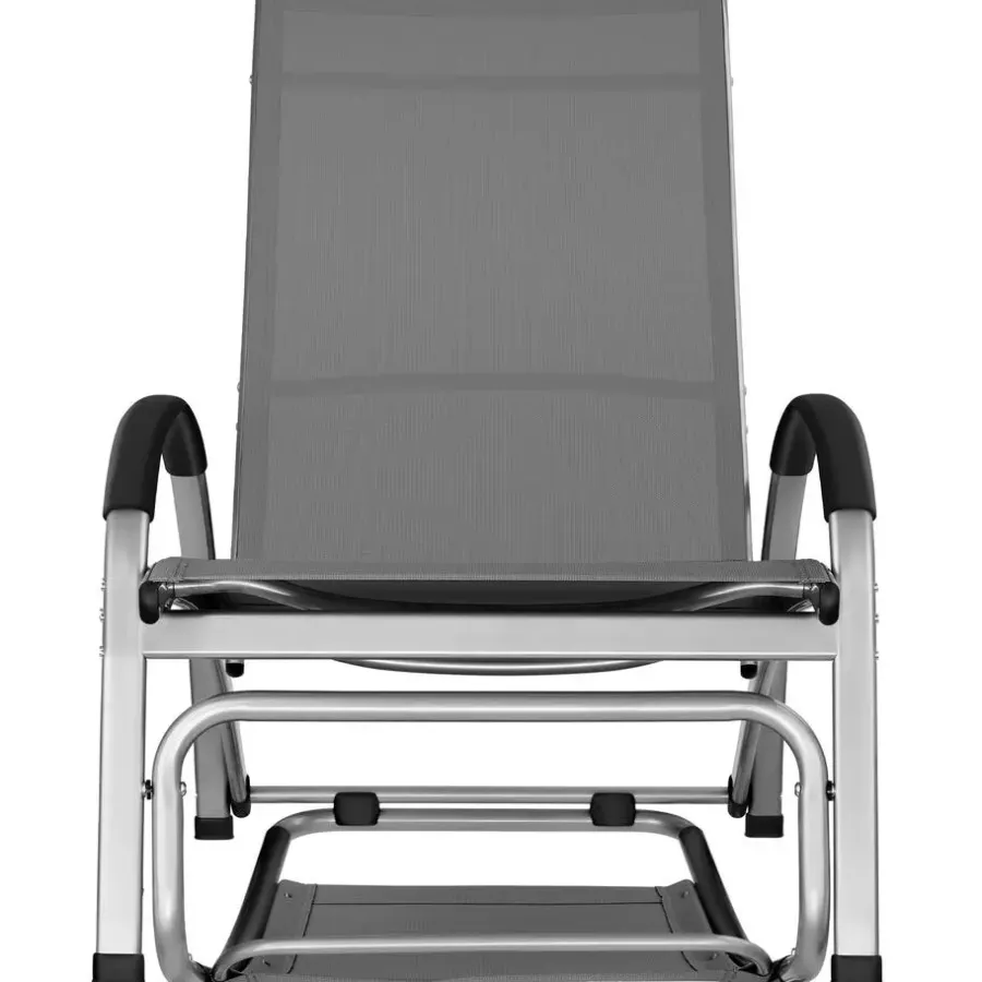 Ligbedden-tectake Ligbed Avignon, 2in1 functie, verstelbare rugleuning, Antraciet