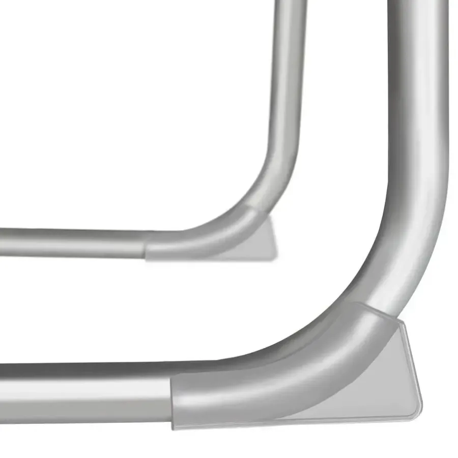 Ligbedden-tectake Ligbed Chloé 4-niveaus, hoofdkussen en tas, Zwart
