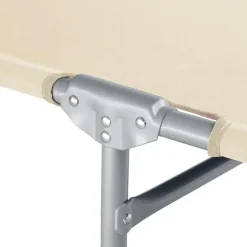 Ligbedden-tectake Ligbed Chloé 4-niveaus, hoofdkussen en tas, Beige