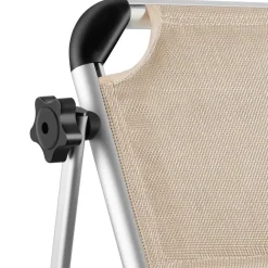 Ligbedden-tectake Ligbed Lorella gestoffeerd, inklapbaar, Beige
