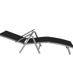 Ligbedden-tectake Ligbed Marisol aluminium, 7 standen, Donkergrijs