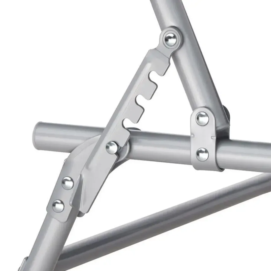 tectake Ligbed met 4 standen, Zwart