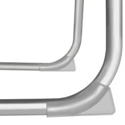 tectake Ligbed met 4 standen, Zwart