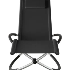 tectake Ligbed Paulina ergonomisch, opvouwbaar, 150 kg, Zwart