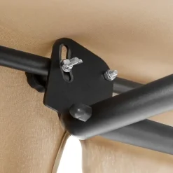 Ligbedden-tectake Ligbed voor 2 personen, Zwart/beige