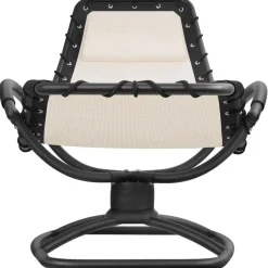 Ligbedden-tectake Ligstoel Toulon, ergonomisch, schommelfunctie, Beige
