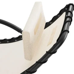 Ligbedden-tectake Ligstoel Toulon, ergonomisch, schommelfunctie, Beige