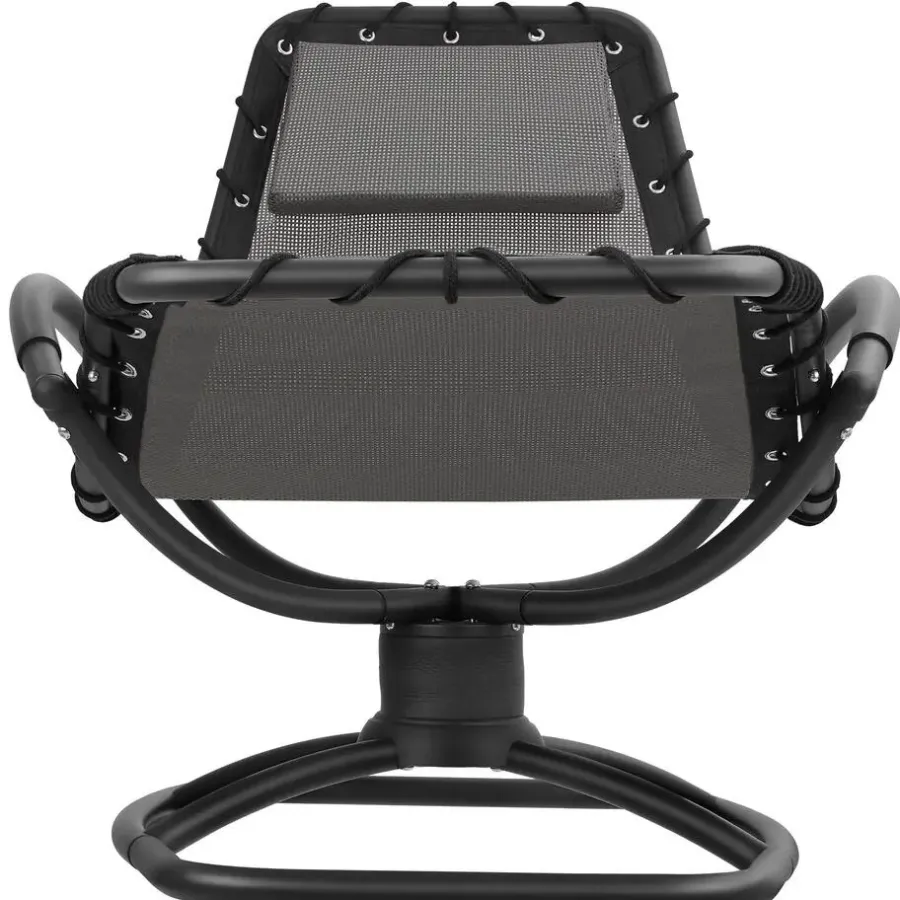 tectake Ligstoel Toulon, ergonomisch, schommelfunctie, Grijs