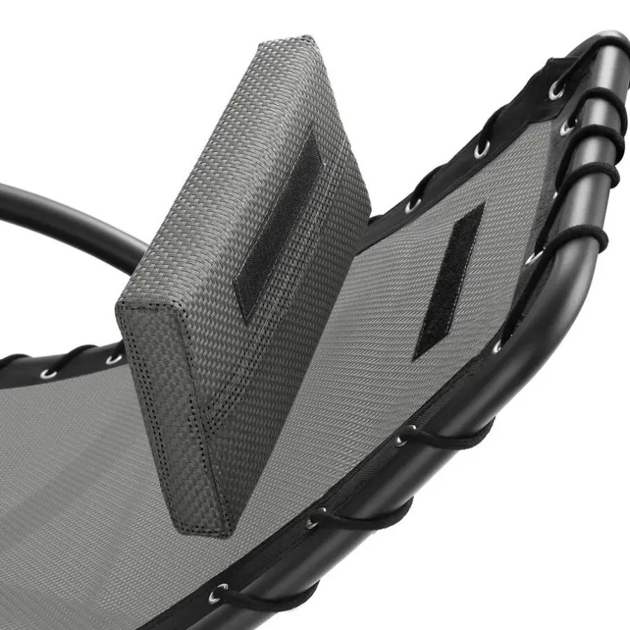 tectake Ligstoel Toulon, ergonomisch, schommelfunctie, Grijs