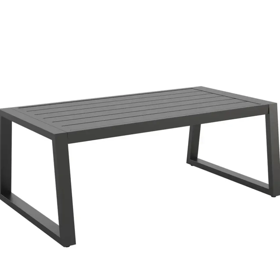 tectake Loungeset Captive in touwontwerp, Antraciet