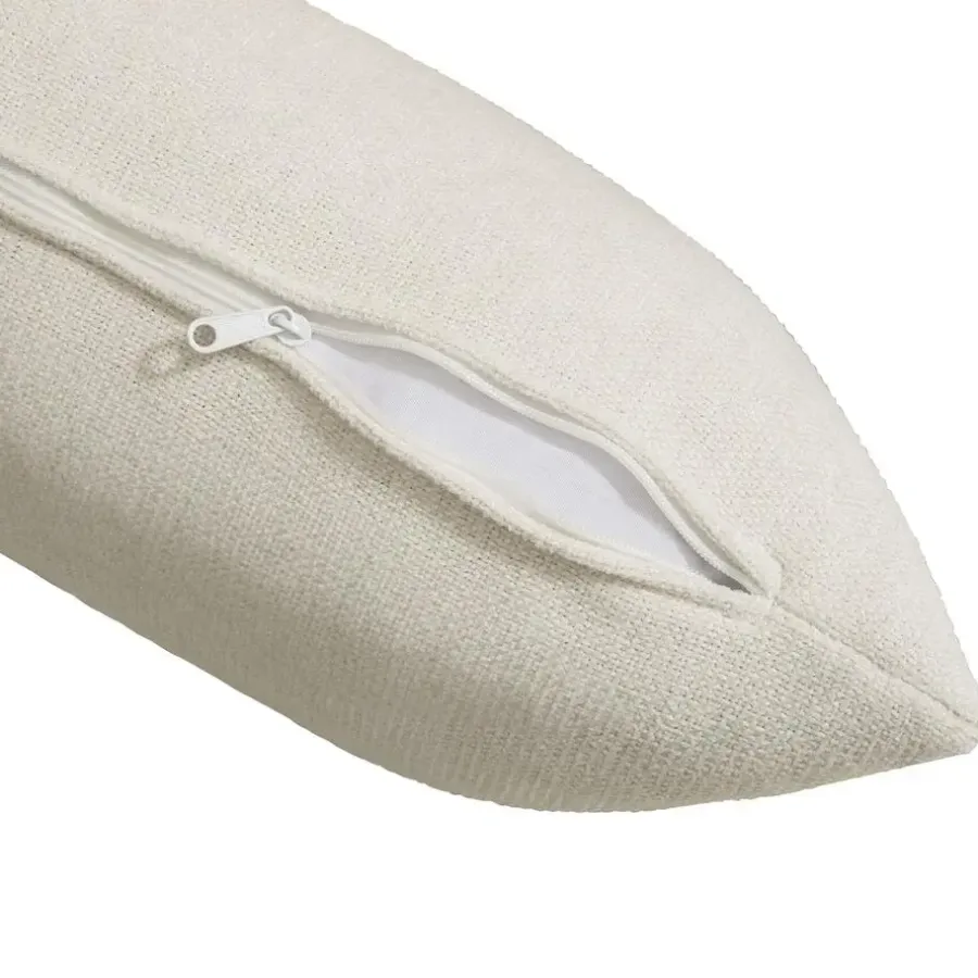 tectake Loungestoel Manuela met Weens vlechtwerk en extra kussen, Wit