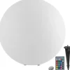 tectake Luminous Globe, LED, met afstandsbediening, Wit