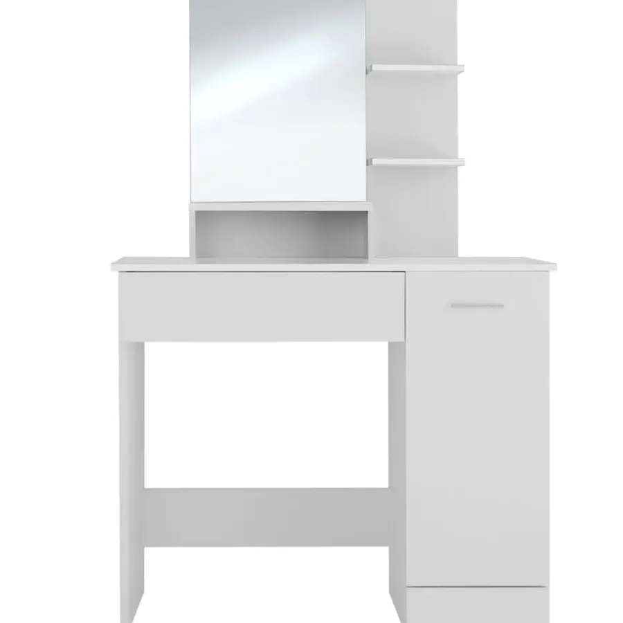 Kaptafels-tectake Makeup-tafel Zoe , Wit