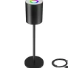Tafellampen-tectake Moderne tafellamp Corly, LED, 7 lichtkleuren, dimbaar, Zwart