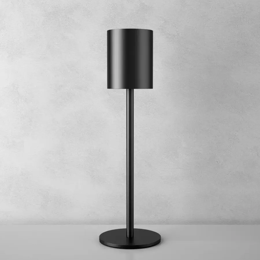 Tafellampen-tectake Moderne tafellamp Corly, LED, 7 lichtkleuren, dimbaar, Zwart