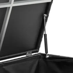 Kussenboxen-tectake Opbergbox Kuusamo met aluminium frame en wielen 297l, 117x54x64cm
