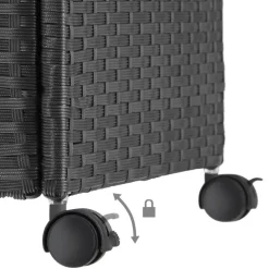 Kussenboxen-tectake Opbergbox Kuusamo met aluminium frame en wielen 297l, 117x54x64cm