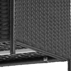 Kussenboxen-tectake Opbergbox Kuusamo met aluminium frame en wielen 297l, 117x54x64cm