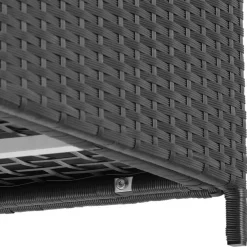 Kussenboxen-tectake Opbergbox Kuusamo met aluminium frame en wielen 297l, 117x54x64cm