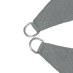 tectake Polyethyleen zonneluifel vierkant grijs, Grijs