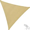 tectake Polyethyleen zonneluifel driehoekig beige, Beige