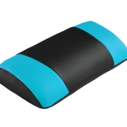 tectake Racing bureaustoel Comodo met voetsteun , Zwart/azuur