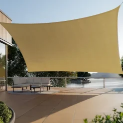 Schaduwdoeken-tectake Schaduwdoek Sunny, weerbestendig HDPE-materiaal met UV-bescherming