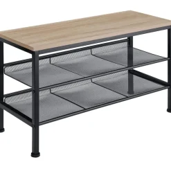 Kledingopbergers-tectake Schoenenrek Derry 75,5x30,5x45,5cm