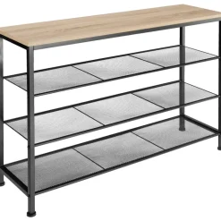Kledingopbergers-tectake Schoenenrek Portsmouth 100x30,5x72,5cm