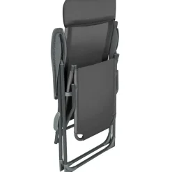 tectake Set van 2 aluminium tuinstoelen inklapbaar met hoofdsteun en voetensteun