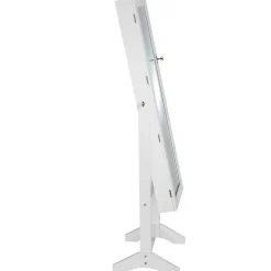 tectake Sieradenkast met spiegel, rechtopstaand, Wit