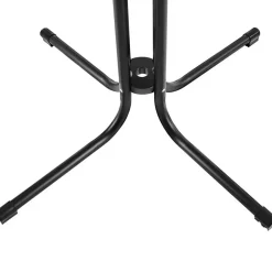 Tuintafels-tectake Statafel Eren inklapbaar met hoes 90x110cm, Zwart