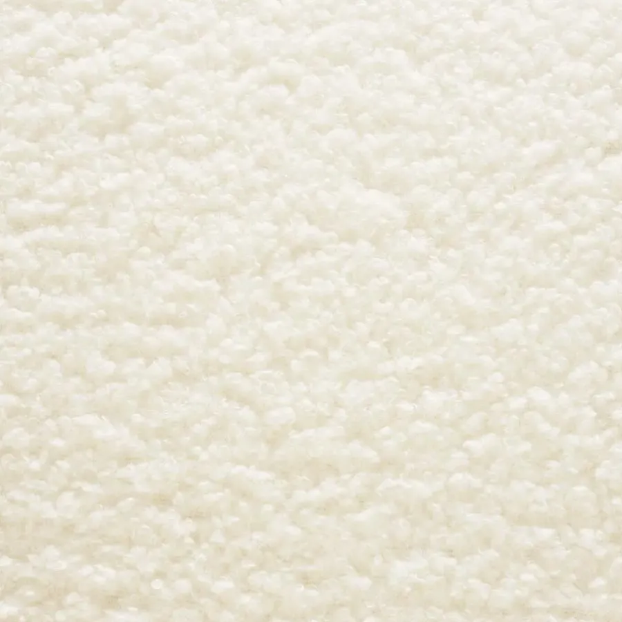 tectake Teddy-fauteuil Robina 2 offwhite W2, Bouclé Gebroken Wit