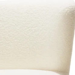 tectake Teddy-fauteuil Robina 2 offwhite W2, Bouclé Gebroken Wit
