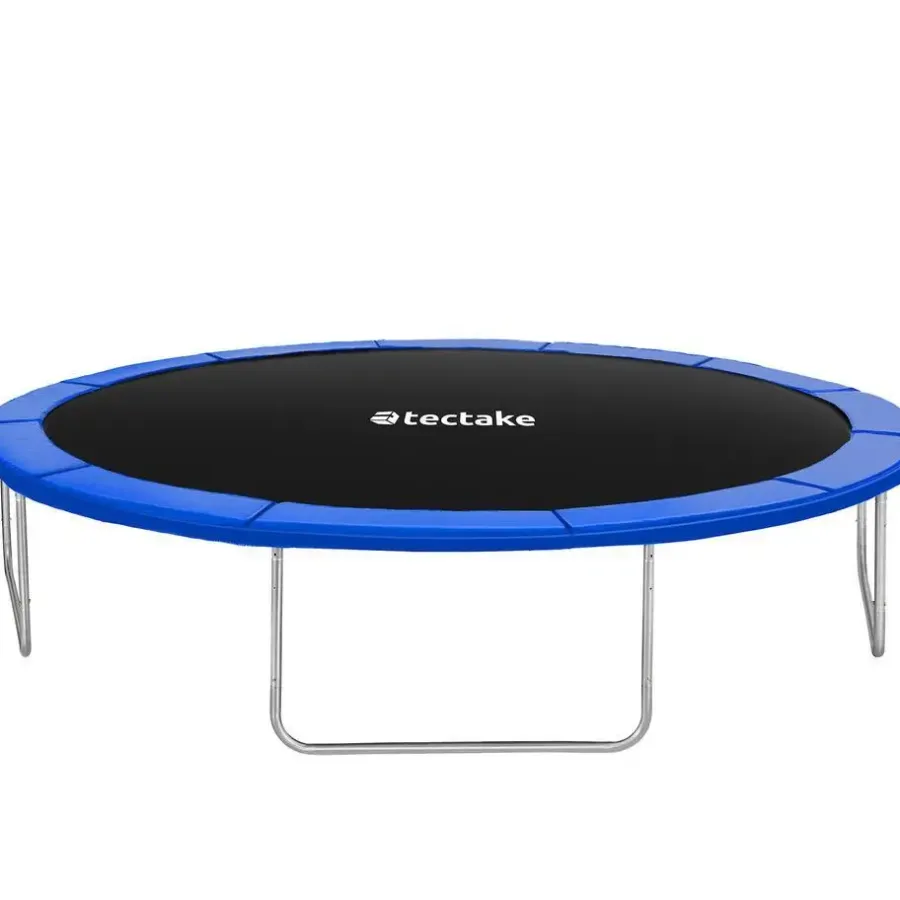 Trampolines-tectake Trampoline Garfunky met veiligheidsnet, Zwart/blauw