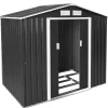 Tuinhuizen-tectake Tuinhuis met zadeldak , Grijs/wit