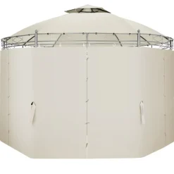 Terrasoverkappingen-tectake Tuinpaviljoen Siana Ø 3.5m, Crème