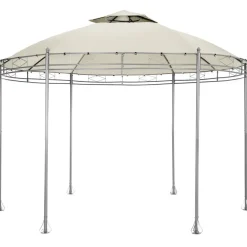 Terrasoverkappingen-tectake Tuinpaviljoen Siana Ø 3.5m, Crème