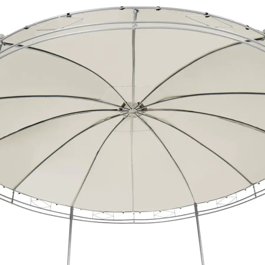 Terrasoverkappingen-tectake Tuinpaviljoen Siana Ø 3.5m, Crème