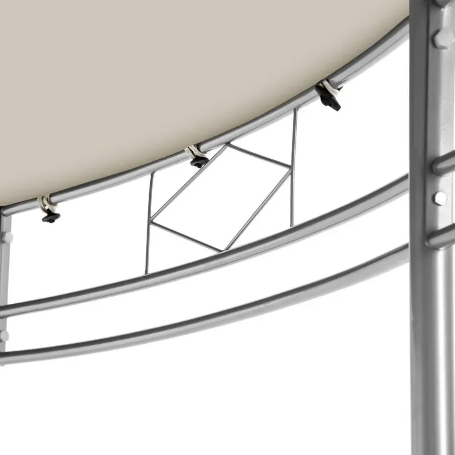 Terrasoverkappingen-tectake Tuinpaviljoen Siana Ø 3.5m, Crème