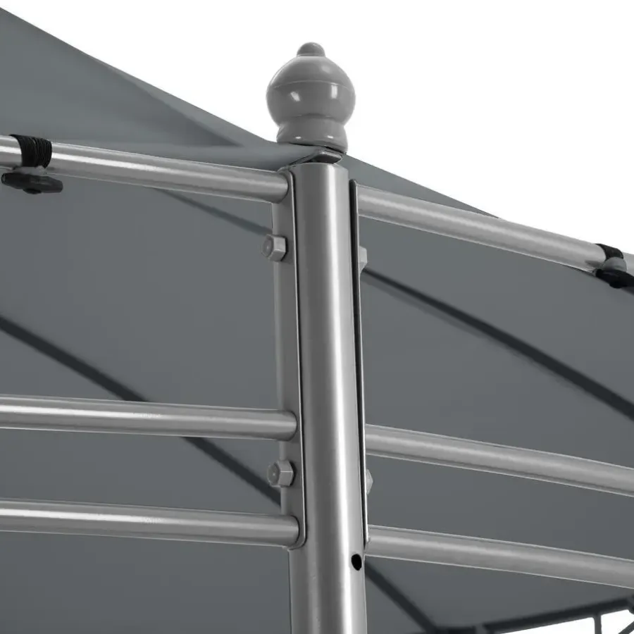 tectake Tuinpaviljoen Siana Ø 3.5m, Antraciet