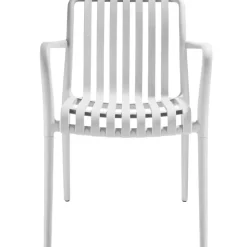 Tuinstoelen-tectake Tuinstoelen Alcudia, weerbestendig, stapelbaar, Crème