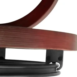 Fauteuils-tectake TV-fauteuil met krukje model 2, Zwart/bruin