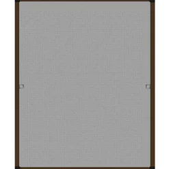 Raam En Deurhorren-tectake Vliegenhor voor raamkozijnen - 100 x 120 cm - Bruin
