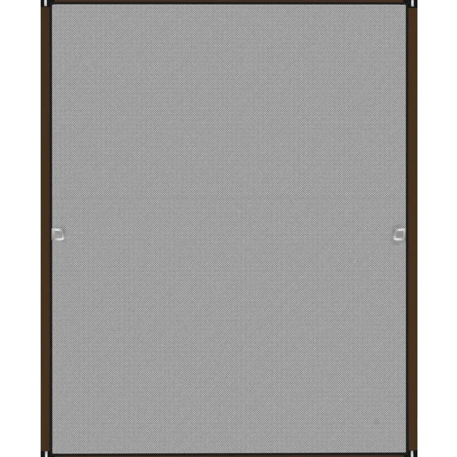 Raam En Deurhorren-tectake Vliegenhor voor raamkozijnen - 100 x 120 cm - Bruin
