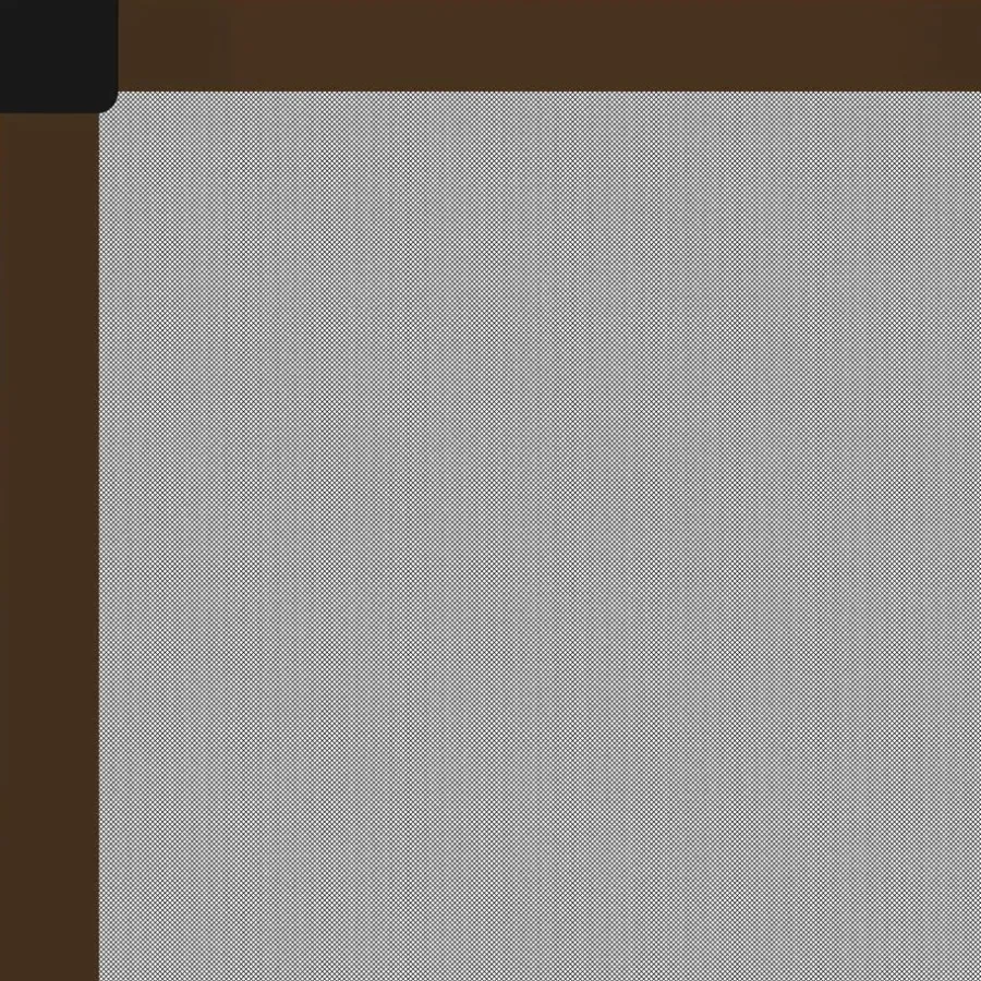 Raam En Deurhorren-tectake Vliegenhor voor raamkozijnen - 100 x 120 cm - Bruin