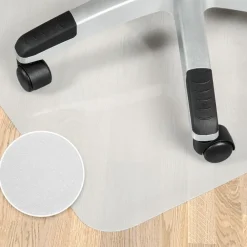 Vloerbescherming-tectake Vloerbeschermende mat voor bureaustoelen, Wit