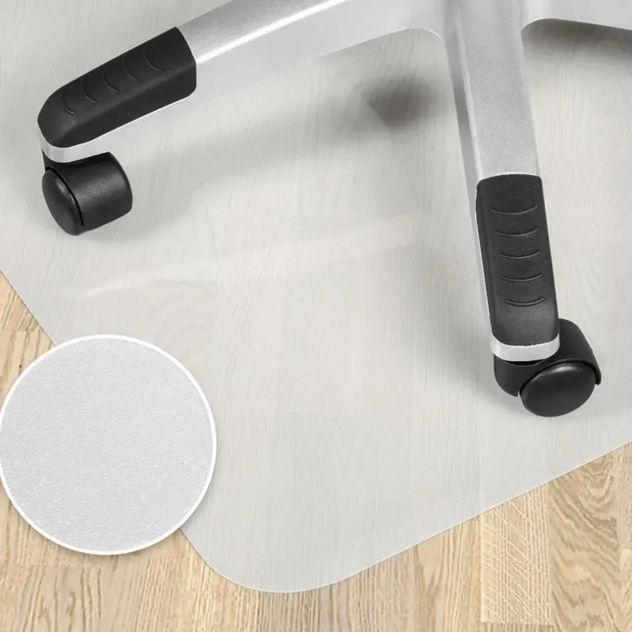 tectake Vloerbeschermende mat voor bureaustoelen, Wit